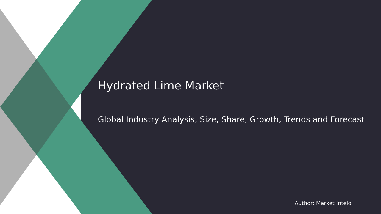 Hydrated Lime Market Research Report 2033