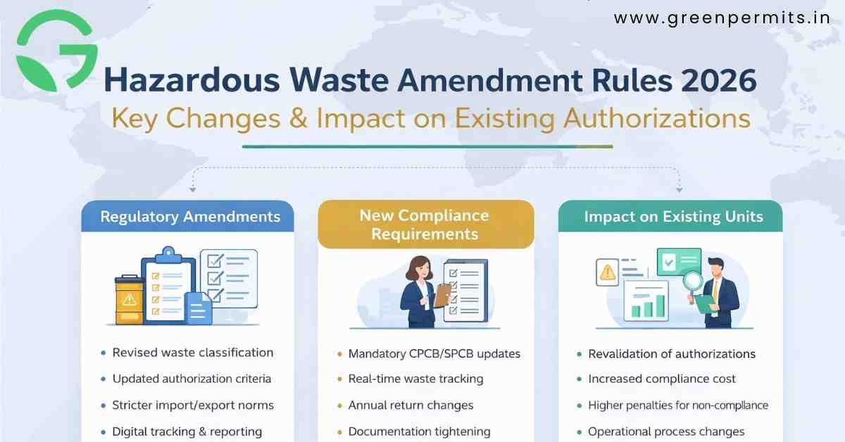 Hazardous Waste Amendment Rules 2026: Key Changes & Impact on Existing Authorizations - Green Permits