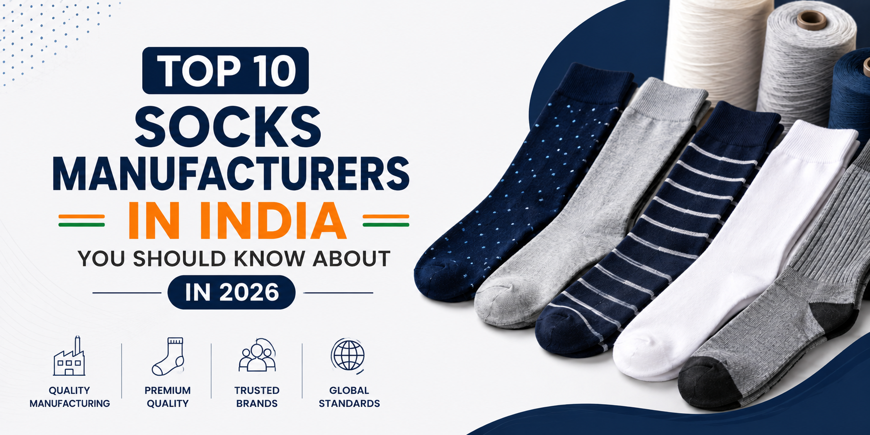 Top 10 Socks Manufacturers in India - Yadav Products