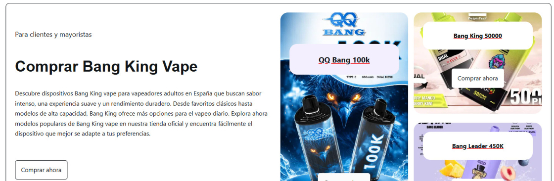 Comprar Bang King Vape Cover Image