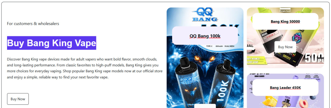 Buy Bang King Vape Cover Image