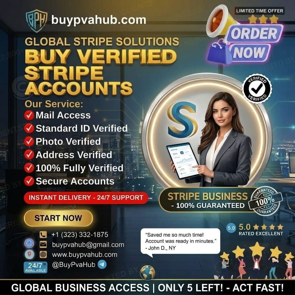 Buy Verified Stripe Accounts Today -High-Limit, Instant Delivery from BuyPvaHub.com